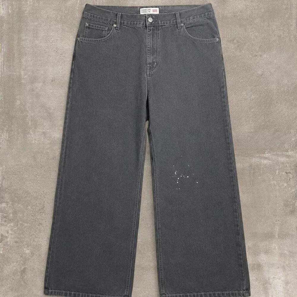 GB Denim Laboratory 9803 Baggy Wide Leg Jeans Black 44x32
